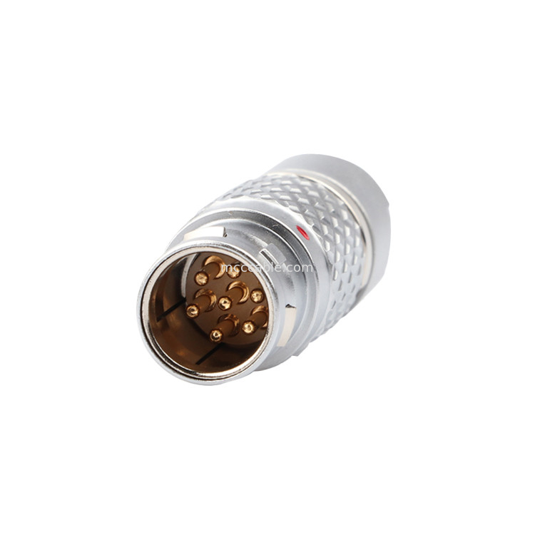 Connecteur à verrouillage automatique poussé-tiré de la série LEB FGG.1B 7Pin mâle connecteur circulaire industriel