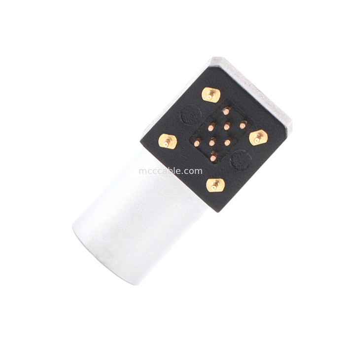 Connecteur circulaire intérieur de la série B Z11 8Pin soudeur de mise à la terre angulaire prise fixe 90° prise angulaire pour carte de circuit imprimé