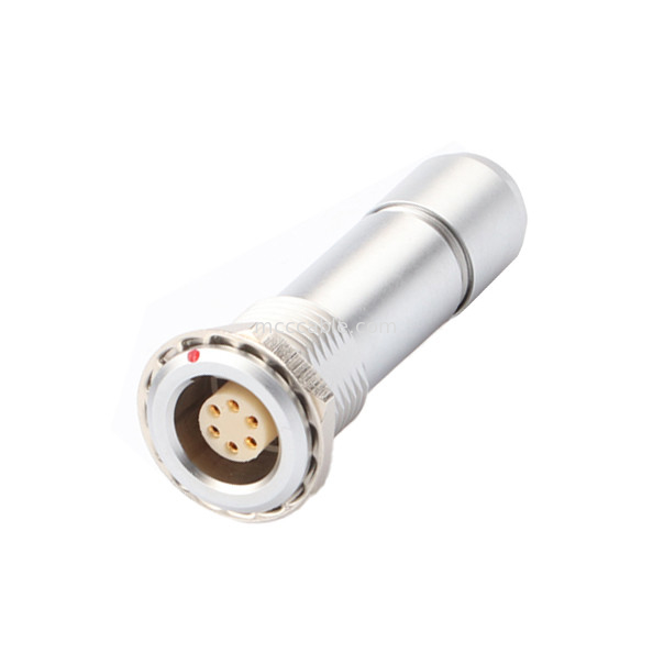 Connecteur circulaire industriel imperméable à l'eau de la série B Z10 6P femelle à l'intérieur Universal double écrousse câble de pinceau pour fixer le câble