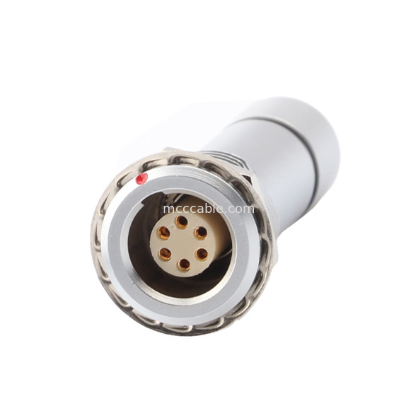 Connecteur circulaire industriel imperméable à l'eau de la série B Z10 6P femelle à l'intérieur Universal double écrousse câble de pinceau pour fixer le câble
