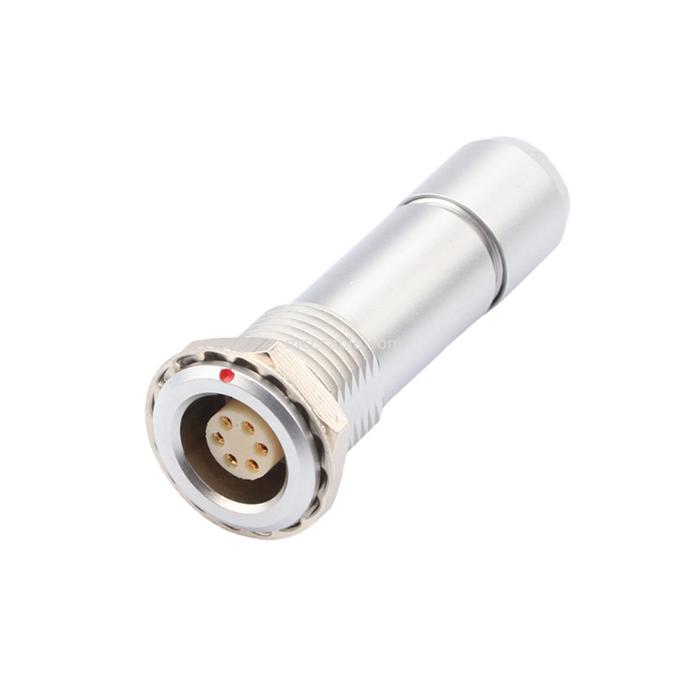 Connecteur circulaire industriel imperméable à l'eau de la série B Z10 6P femelle à l'intérieur Universal double écrousse câble de pinceau pour fixer le câble