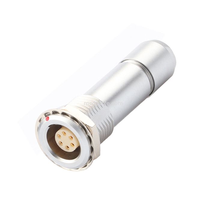 Connecteur circulaire industriel imperméable à l'eau de la série B Z10 6P femelle à l'intérieur Universal double écrousse câble de pinceau pour fixer le câble