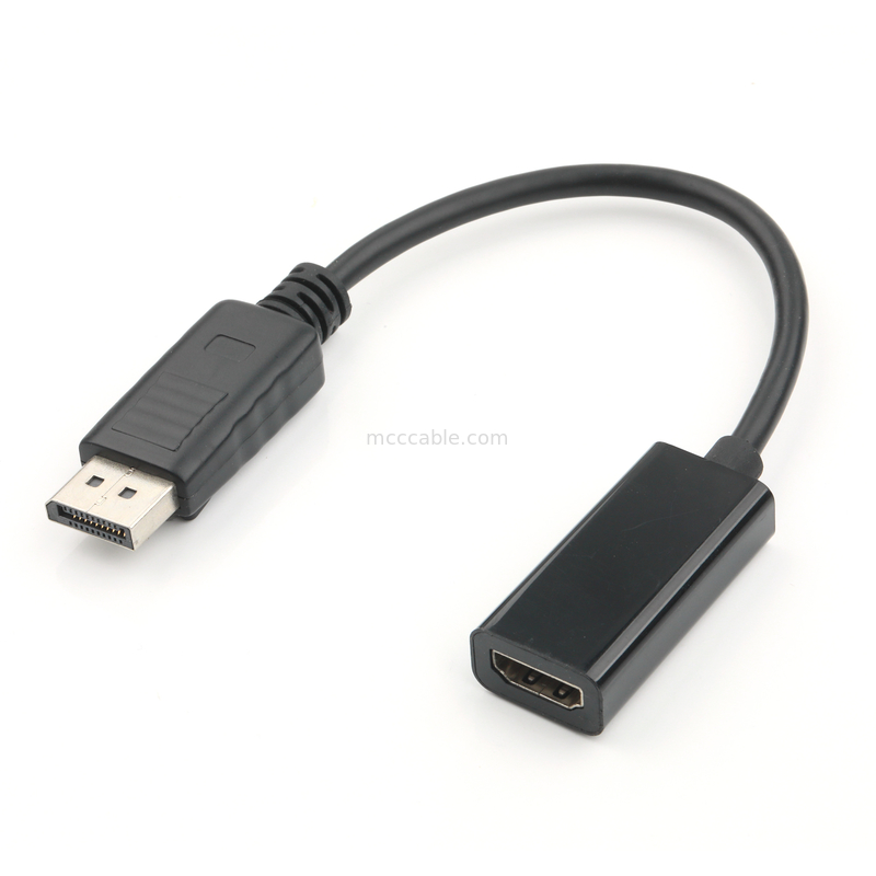 Adaptateur DP mâle à HDMI femelle Transmission de signal industriel HD, prise en charge 4K 8K