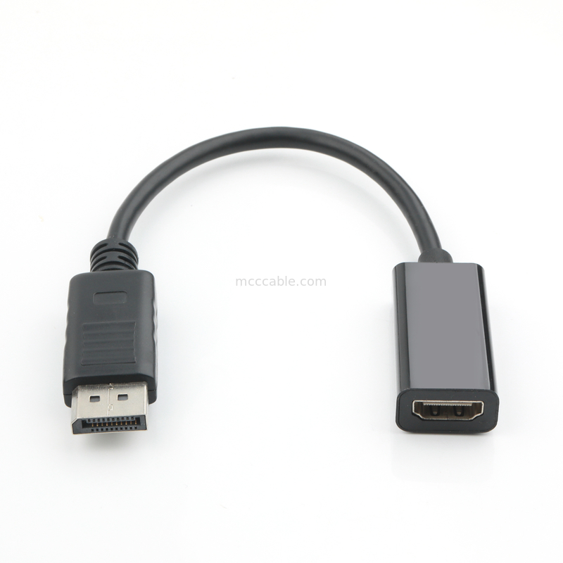 Adaptateur DP mâle à HDMI femelle Transmission de signal industriel HD, prise en charge 4K 8K