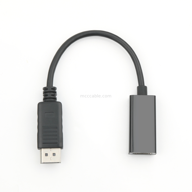 Adaptateur DP mâle à HDMI femelle Transmission de signal industriel HD, prise en charge 4K 8K