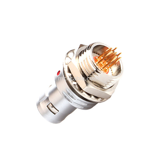 Connecteur circulaire T9 7Pin fixes de prise de noix fixes de connecteur d'équipement aérospatial médical militaire
