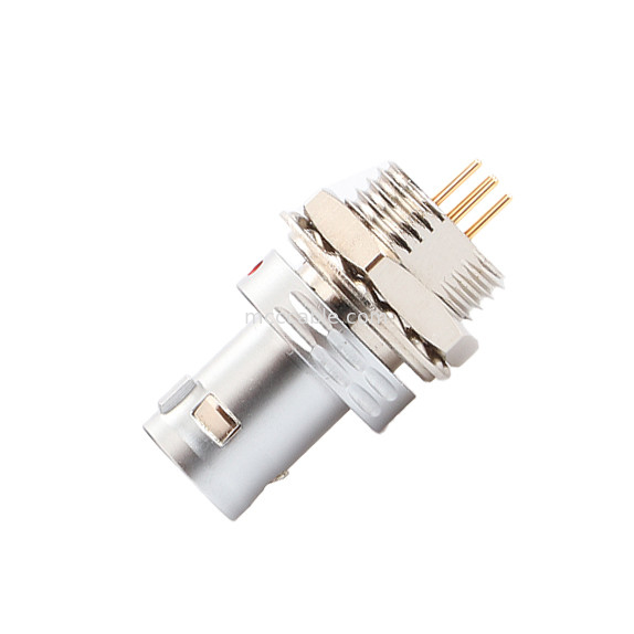 Connecteur circulaire T9 7Pin fixes de prise de noix fixes de connecteur d'équipement aérospatial médical militaire