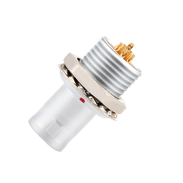 T2 8Pin panneau de connecteur circulaire à verrouillage automatique en poussant-tirez