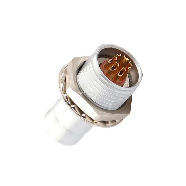 T2 8Pin panneau de connecteur circulaire à verrouillage automatique en poussant-tirez