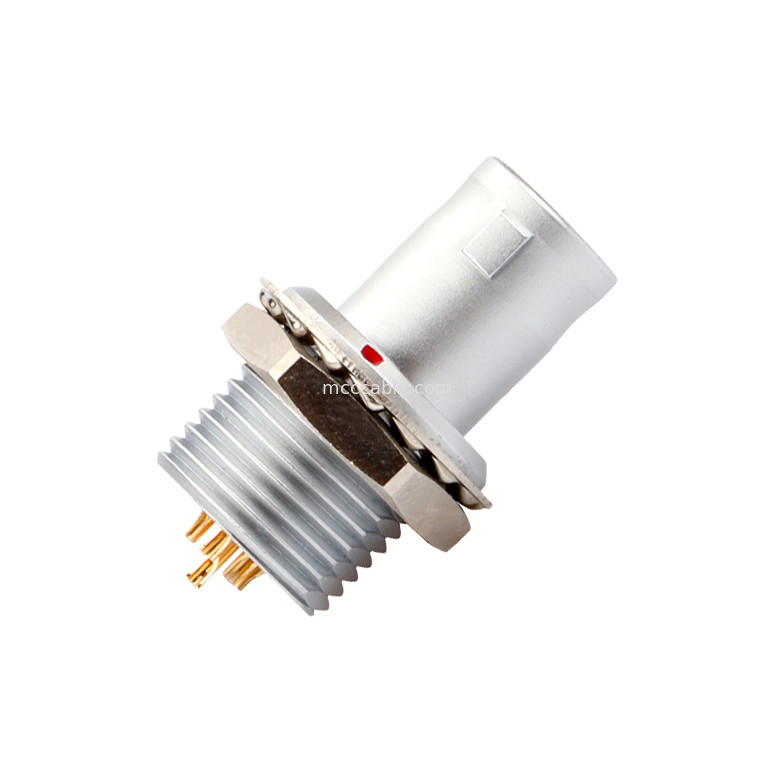 T2 8Pin panneau de connecteur circulaire à verrouillage automatique en poussant-tirez