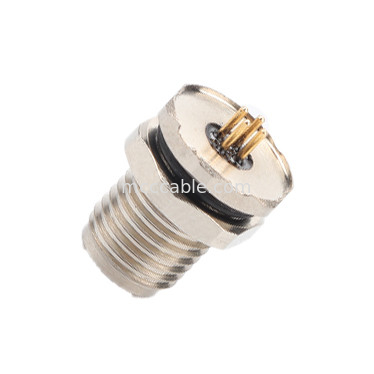 Connecteur circulaire M5 code-A série imperméable à l'eau 4Pin Femelles Mates avec M5 panneau de la bride de la prise masculine PCB