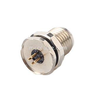 Connecteur circulaire M5 code-A série imperméable à l'eau 4Pin Femelles Mates avec M5 panneau de la bride de la prise masculine PCB