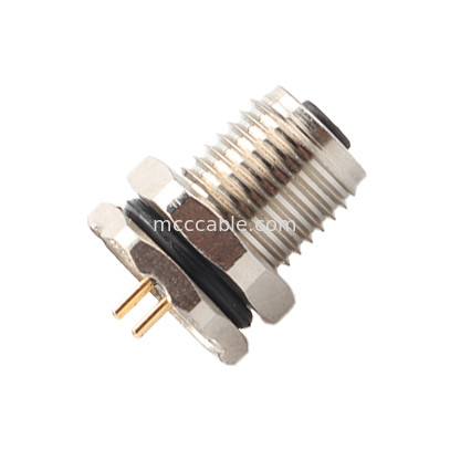 Connecteur circulaire M5 code-A série imperméable à l'eau 4Pin Femelles Mates avec M5 panneau de la bride de la prise masculine PCB