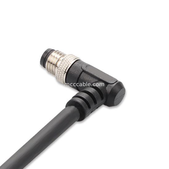 Connecteur industriel M8 Injection moulé Circulaire connecteur imperméable à l'eau mâle femelle 6 broches