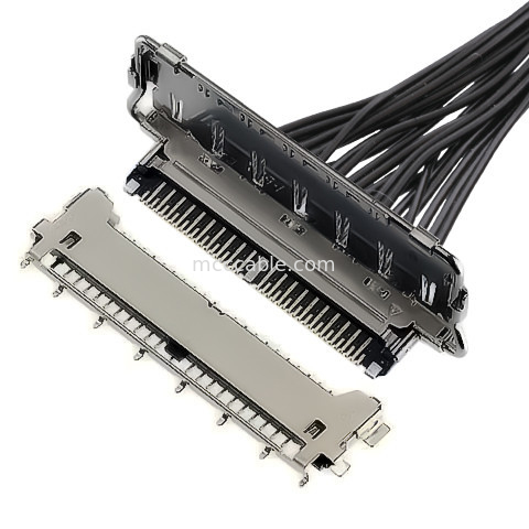 le connecteur de lvds dactylographie 40 à type de accouplement horizontal du connecteur 20977-040T 040E 01 de lvds de goupille le connecteur Micro-coaxial