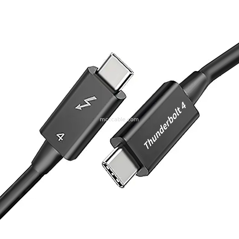 Thunderbolt 4 vitesses de 40 Gbps, prend en charge les écrans 4K doubles ou 8K simples