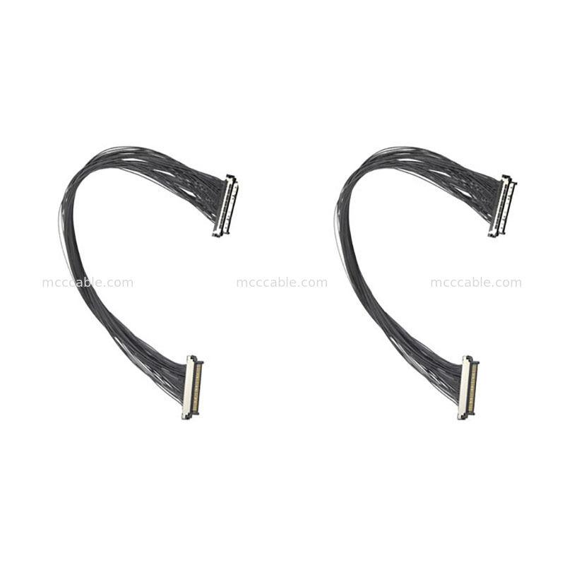Câble micro-coaxial 0,4 mm USL20-30SS-014C avec connecteur avancé pour caméras thermiques et de vision nocturne