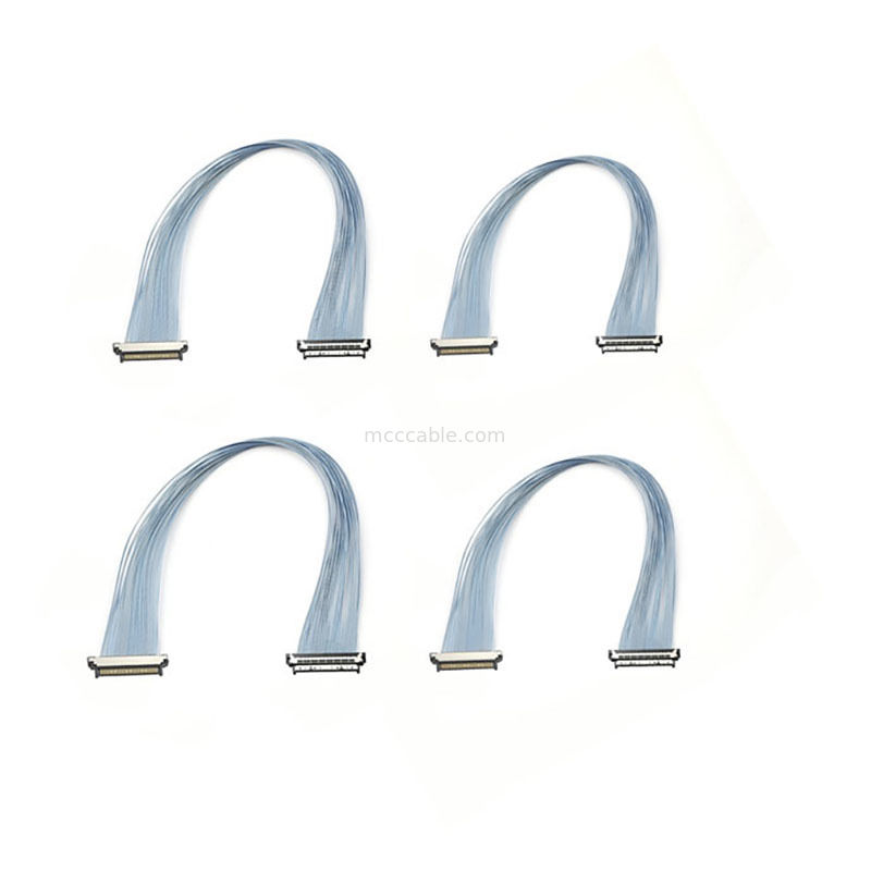 Câble micro-coaxial USL20-30SS-030C de 0,4 mm breveté avec mécanisme de verrouillage unique pour systèmes de cardan de caméra