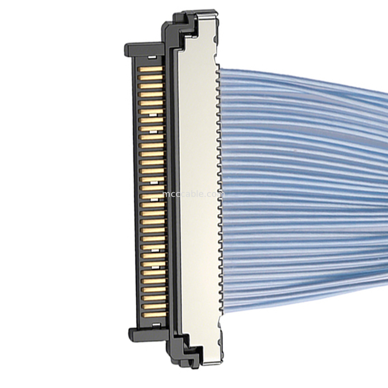 Câble micro-coaxial USL20-30SS-015B prêt pour l'avenir, connecteur 0,4 mm pour caméras d'informatique en périphérie (IA)