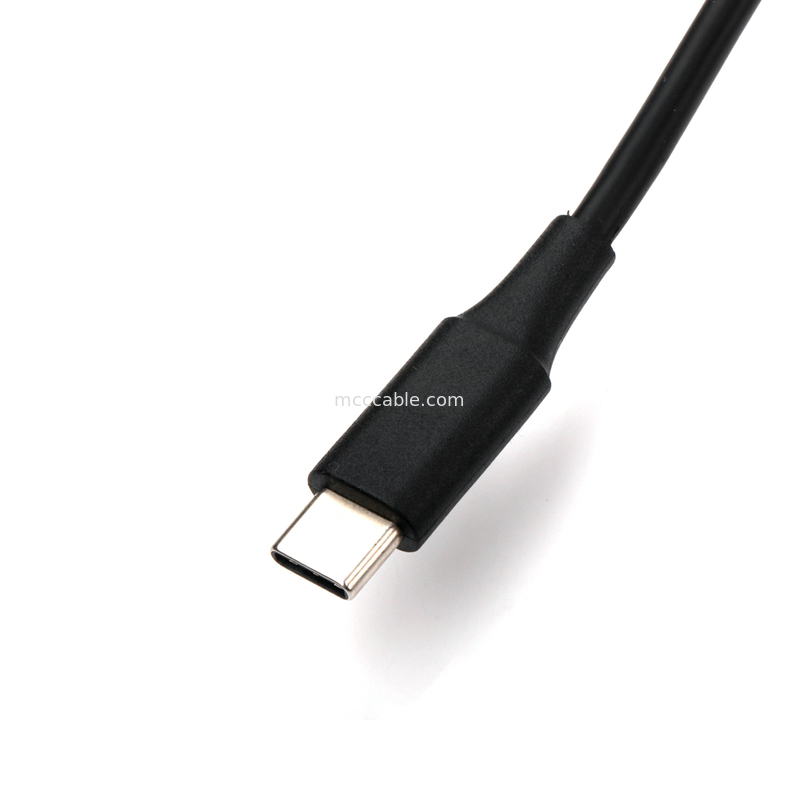 24AWG USB-C to USB-C Cable, High-Speed 2C+3C Braided Shield Assembly