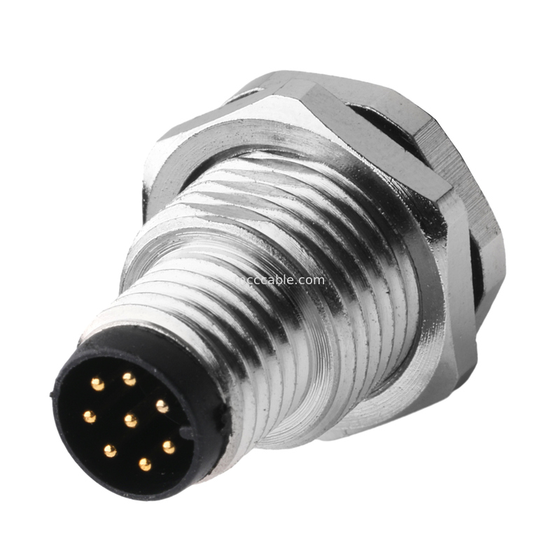 Câble étanche IP67 fil à fil – Connecteur M8 mâle vers pas de 1,25 mm – UL1061