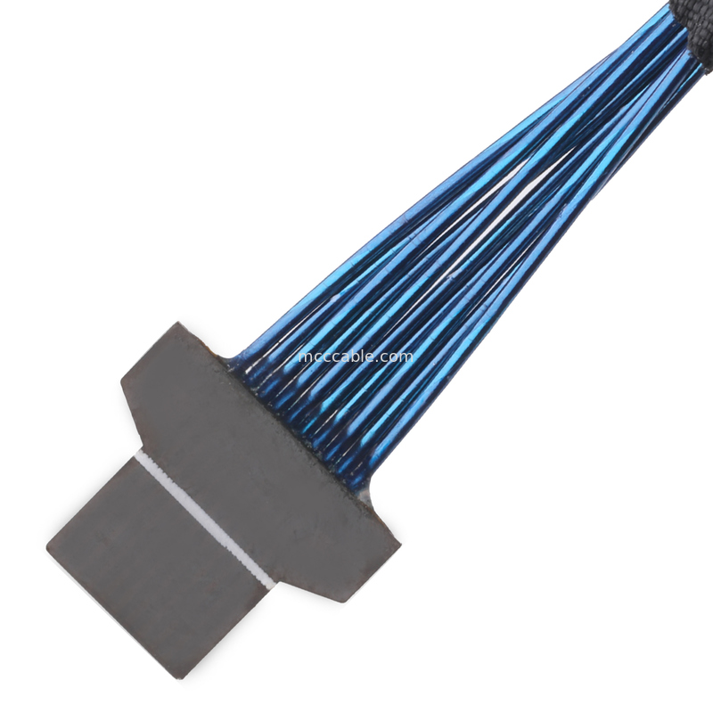 36AWG Micro câble coaxial   50Ω Impédance    FPC à 10 broches à FPC à 10 broches   UL1354