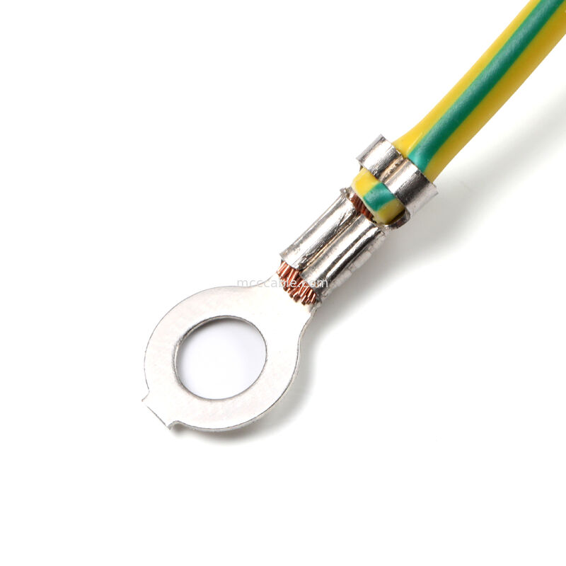 Assemblage de cordon d'alimentation IEC C14 monté sur panneau vers C13 avec fil de terre