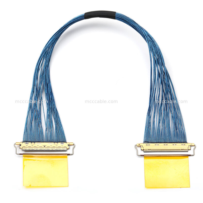 Assemblage de câble micro-coaxial avec connecteur 20453-040T-01 – Interconnexion OEM haute vitesse personnalisée