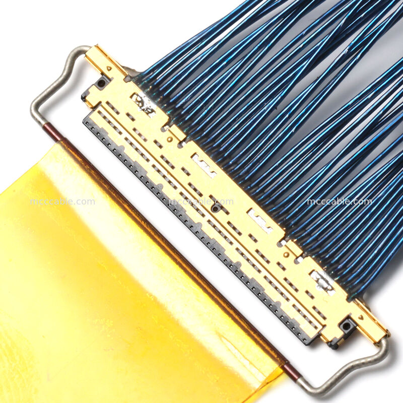 Assemblage de câble micro-coaxial avec connecteur 20453-040T-01 – Interconnexion OEM haute vitesse personnalisée