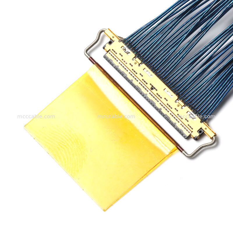 Assemblage de câble micro-coaxial avec connecteur 20453-040T-01 – Interconnexion OEM haute vitesse personnalisée