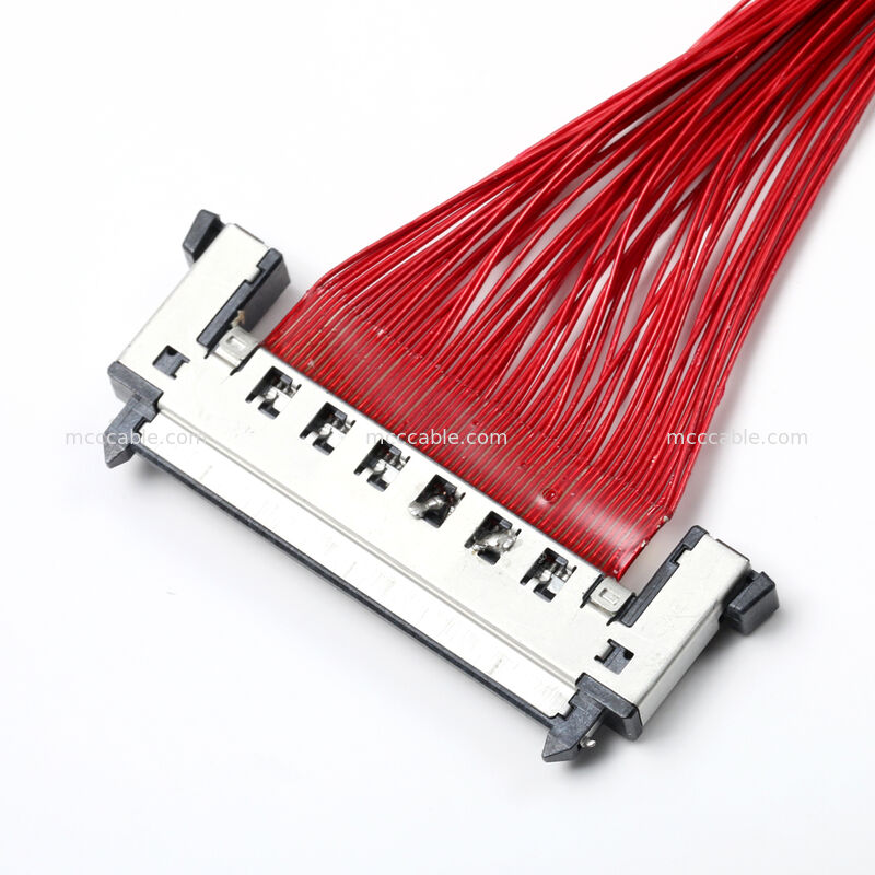 Assemblage de câble micro-coaxial avec connecteur FI-RE51CL – Interconnexion haut débit OEM personnalisée