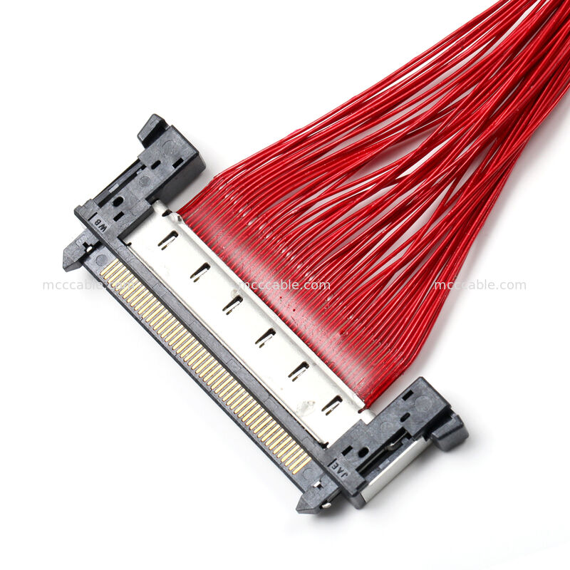 Assemblage de câble micro-coaxial avec connecteur FI-RE51CL – Interconnexion haut débit OEM personnalisée