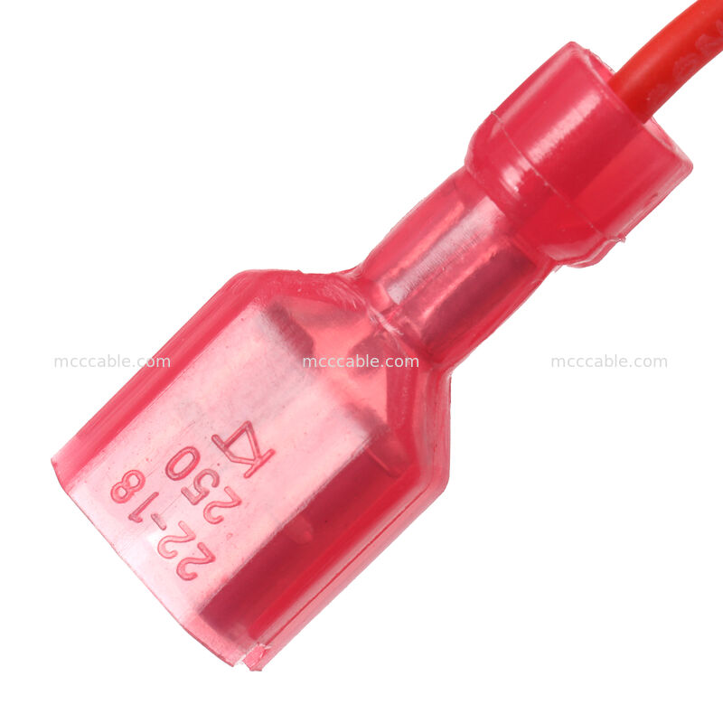 6,3 mm cosse à lame femelle faisceau de câblage d'alimentation avec noyau de ferrite UL3239
