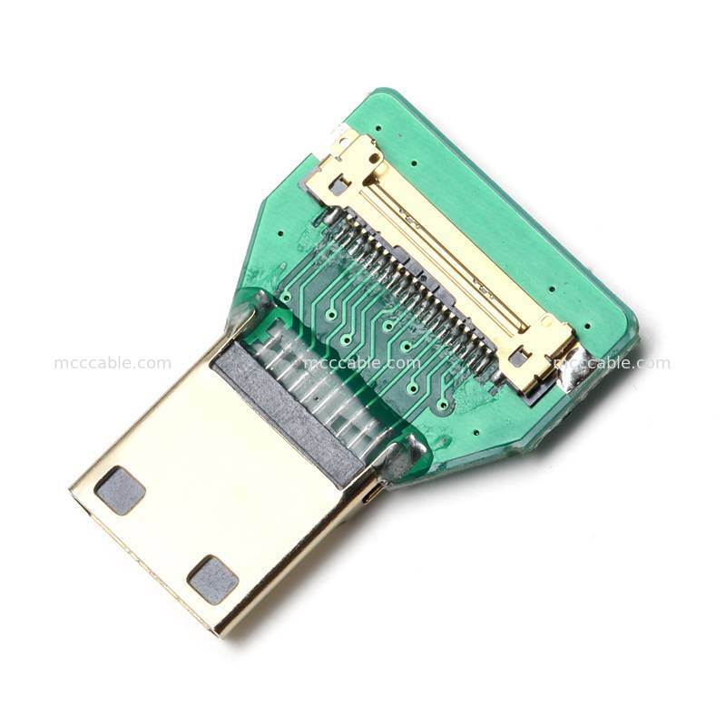 Ensemble de câbles coaxiaux micro HDMI vers mini HDMI personnalisés pour systèmes d'affichage intégrés