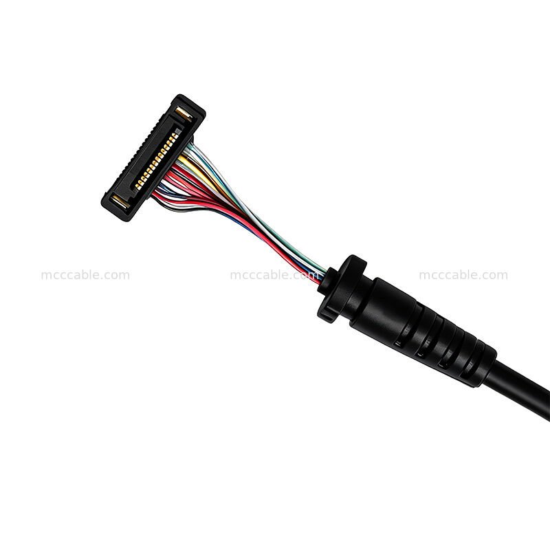 Custom 42AWG Micro Coaxial Cable Assembly 14-Pin 50 Ohm 150mm for Signal