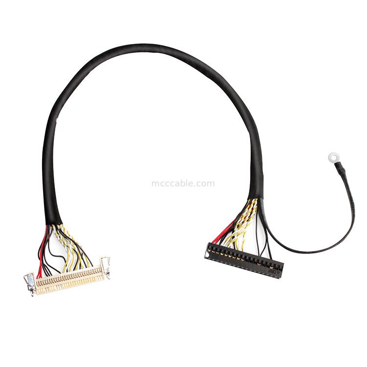 30 câble équipé de Pin LVDS, 51 câble de Pin fi X30HL-B Lvds pour le panneau d'affichage à cristaux liquides