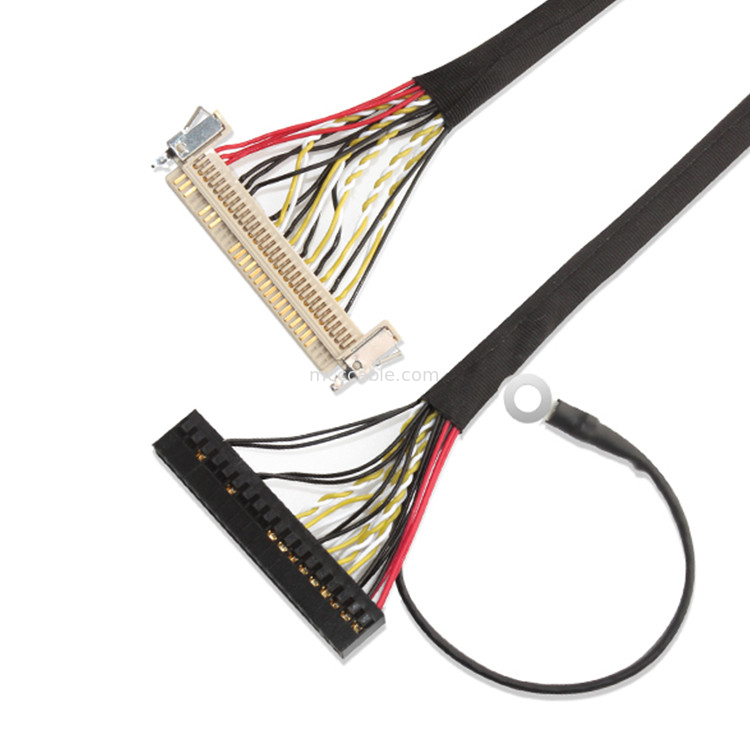 30 câble équipé de Pin LVDS, 51 câble de Pin fi X30HL-B Lvds pour le panneau d'affichage à cristaux liquides