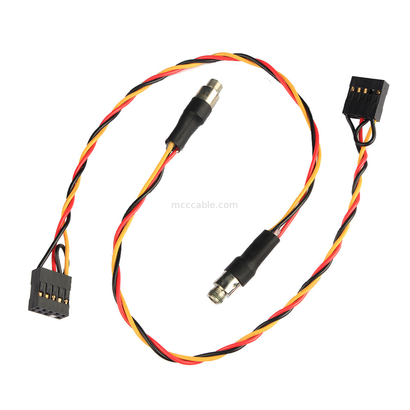 Molex 22 55 2101 bâti fait sur commande Jack audio de panneau du lancement 3.5mm du harnais de câble 2.54mm