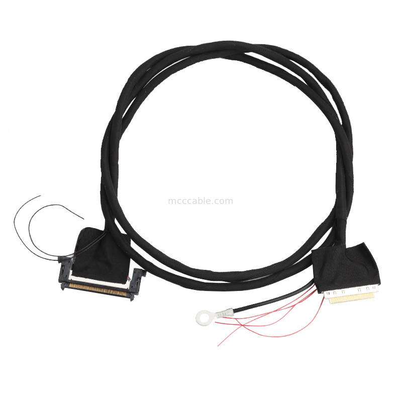 Borne 88441-40 du câble équipé de 32AWG LVDS 40 à 50 Pin JAE F1-RE51HL