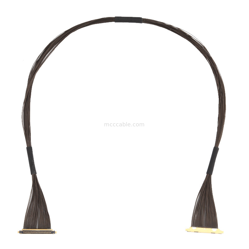 40P UL11130 46AWG Assemblage de câble micro coaxiale 20531-040t-02 IDC Forming OEM/ODM