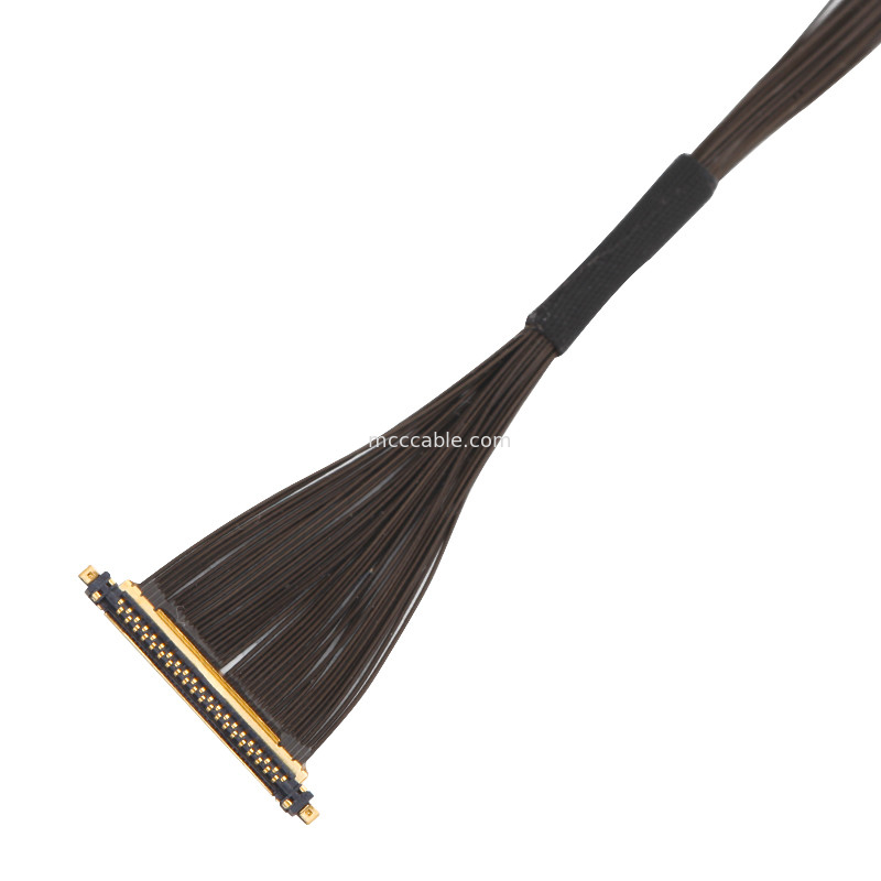 40P UL11130 46AWG Assemblage de câble micro coaxiale 20531-040t-02 IDC Forming OEM/ODM