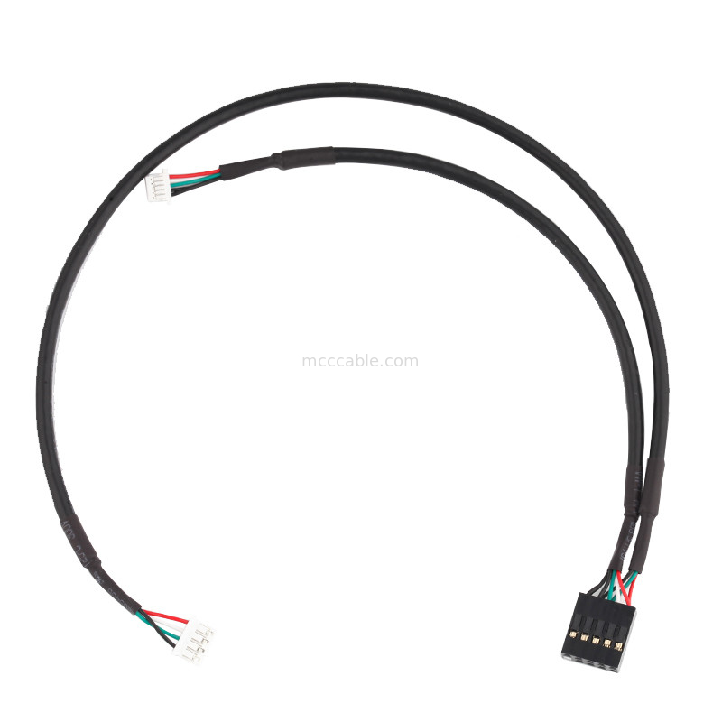 Câble équipé de harnais de 28AWG LED JST PHR-5P au lancement de SH1.0 5P 1.0mm