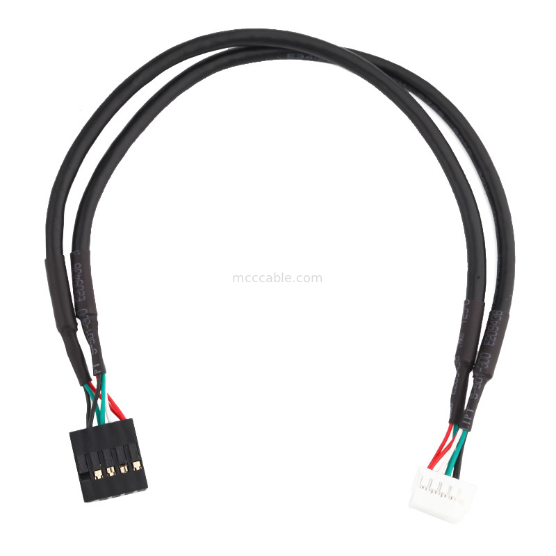 Câble équipé de harnais de fil de longueur de HSG 100mm 2×5 Pin Black To PHD-2×5P
