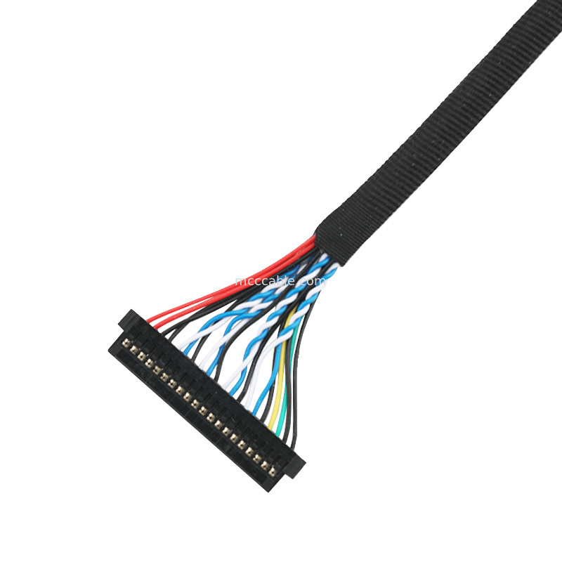 Câble équipé d'informatique de LVDS JST PHDR-20V au câble de connecteur de lvds de JAE FI-S20S