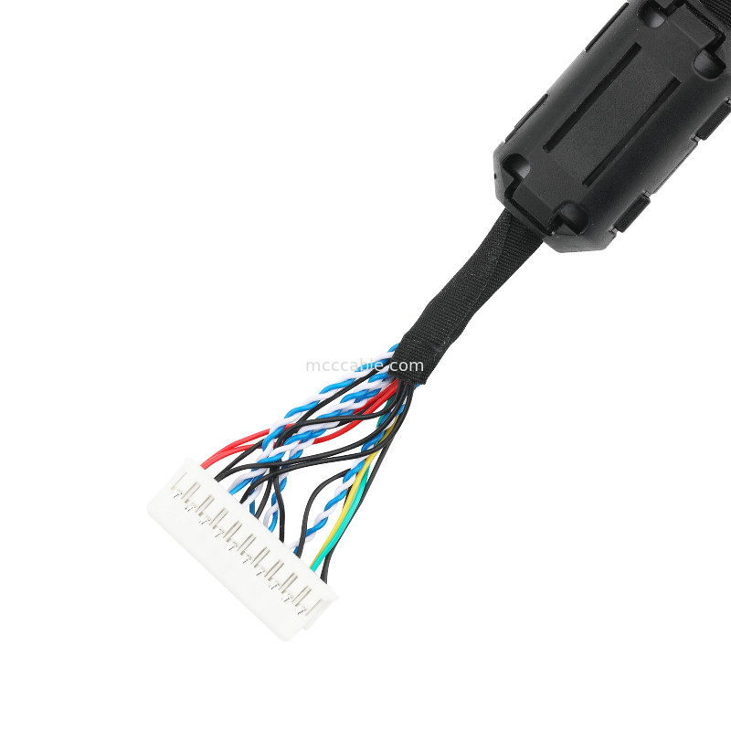 Câble équipé d'informatique de LVDS JST PHDR-20V au câble de connecteur de lvds de JAE FI-S20S